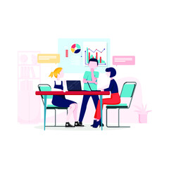 Teamwork Vector Illustration concept. Flat illustration isolated on white background.