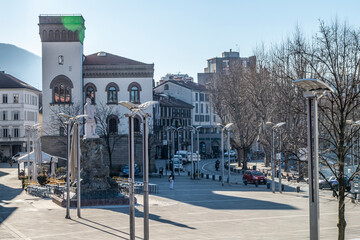 The main square of Lecco