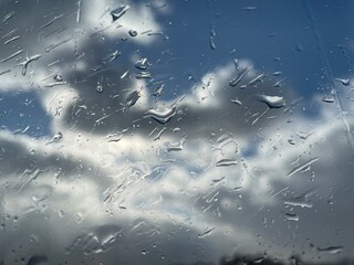 rain drops on window