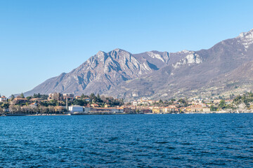 Landscape of Valmadrera and of the Lake of Lecco