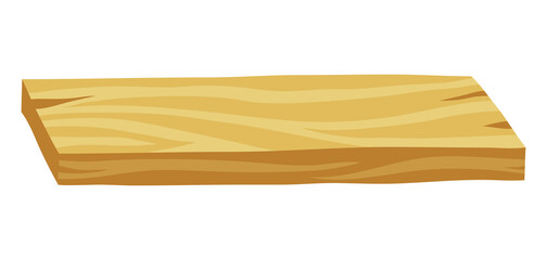 Illustration of wood plank. Adversting image for forestry and lumber industry.