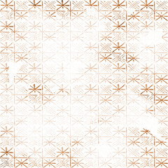 Geometric repeat pattern with distressed texture and color
