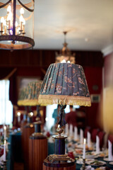 lamp on the table