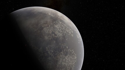 planet suitable for colonization, earth-like planet in far space, planets background 3d render