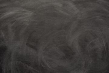 Chalk rubbed out on blackboard, chalkboard texture background copy space for add text and design