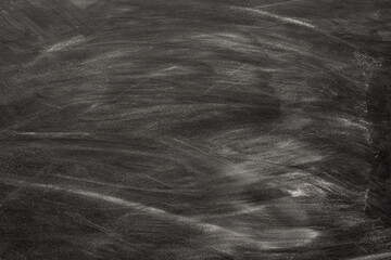 Chalk rubbed out on blackboard, chalkboard texture background copy space for add text and design