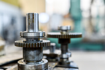Gears for transmission of speeds and revolutions with bearings of a cnc machine tool. Mixed equipment repair.