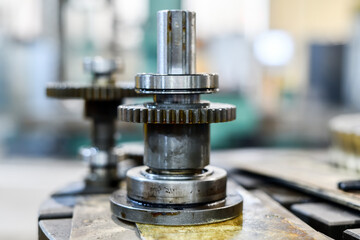 Gears for transmission of speeds and revolutions with bearings of a cnc machine tool. Mixed equipment repair.