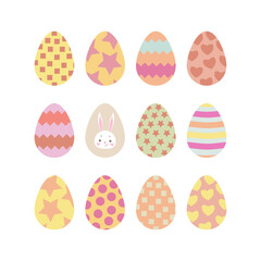 set of easter eggs