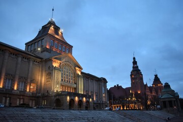 Naklejka na ściany i meble Polish city Szczecin