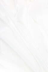 Fototapeta na wymiar White cloth background abstract with soft waves