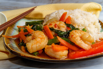 Thai Shrimp Pad Basil