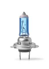 Blue halogen H7 car headlight bulb