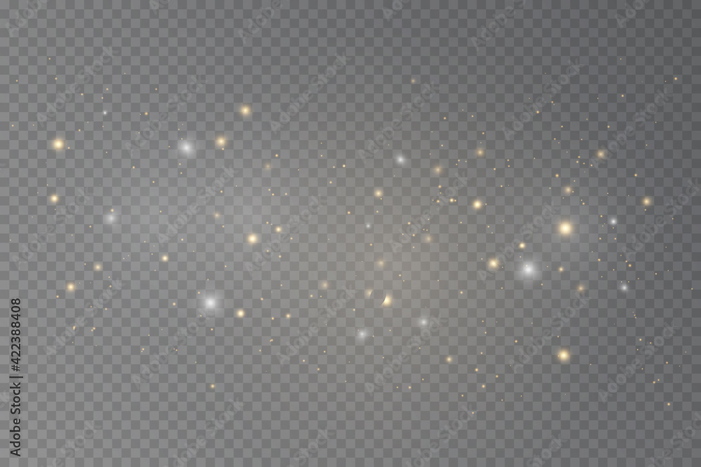Poster light glow effect stars. vector sparkles on transparent background. christmas abstract pattern. spar