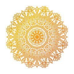 Flower Mandala. Vintage decorative elements. Oriental pattern, vector illustration. Islam, Arabic, Indian, Moroccan, Spain, Turkish, Pakistan, Chinese, mystic, ottoman motifs. Coloring book page