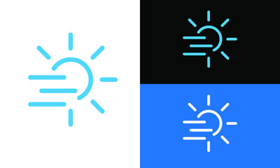Weather line icon. Editable strokes. Pixel perfect.