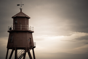 lighthouse at sunset