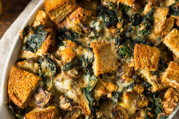 Homemade Savory Bread Pudding