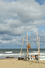 Relaks plaża morze Bałtyckie