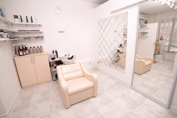 beauty salon. interior.