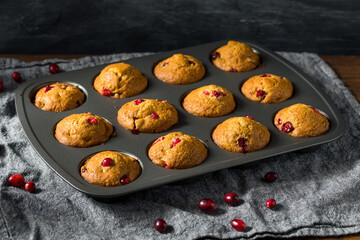 Homemade Cranberry Muffins with Orange Zest