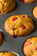 Homemade Cranberry Muffins with Orange Zest