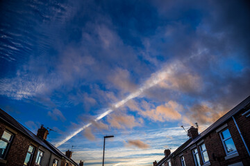clouds over the city