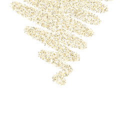 Gold Glitter Stars. Luxury Shiny Confetti.