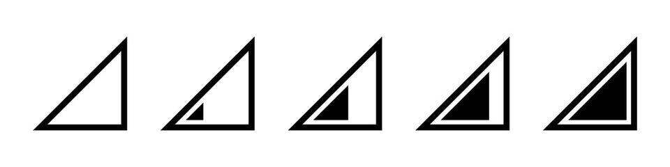 Set of wireless icons in modern. High quality black outline wifi symbols for web site design and mobile apps. Vector illustration.