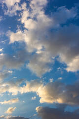 Naklejka na ściany i meble Blue sky full of fluffy clouds in southern of Spain