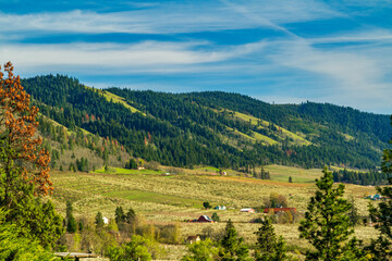 Mt Hood Foothills, Orchards, Farm Land as Seen From Panorama Point County Park