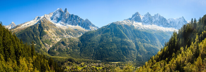 French Alps and Chamonix Valley