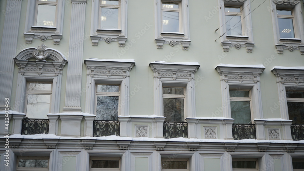 Sticker facade of a building