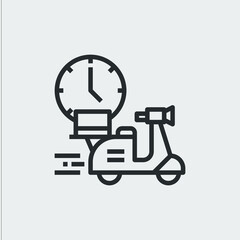 fast delivery icon sign vector