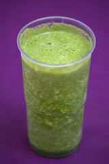 green smoothie with mint