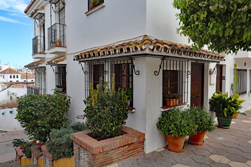 Fototapeta na wymiar The old historic streets of Estepona on the Costa Del Sol in Spain