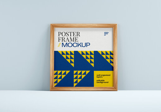 Frame Poster Mockup for Advertising and Marketing Campaigns