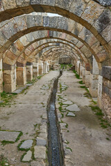 Ruins of agora, archaeological site in Izmir