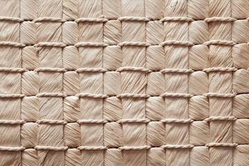 texture of a wicker mat, baskets, handbags made of natural materials, weaving of fibers, handmade...