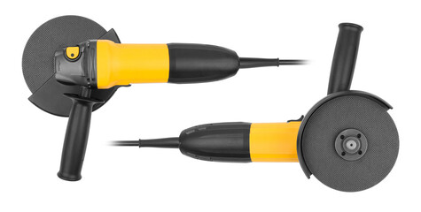 angle grinder isolated on white background