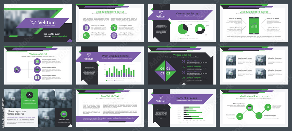 Aufkleber powerpoint and keynote presentation slides design template. elements of infographics for presentatio