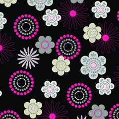 Floral background for textiles.