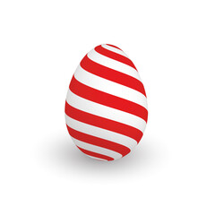 Colorful 3D realistic Easter egg