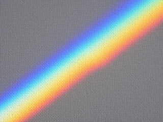 light painted rainbow spectrum on canvas background