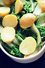 Acelgas hervidas con patatas