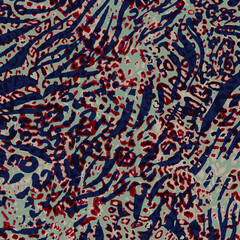 Leopard print pattern. Vector seamless background. Animal skin texture - 422416211