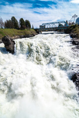 Spokane River in Spring at Snow Melt, WA