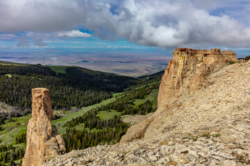 Cliffs in the Bighorn Mountains of Wyoming