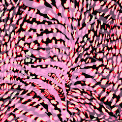Leopard print pattern. Vector seamless background. Animal skin texture - 422418632