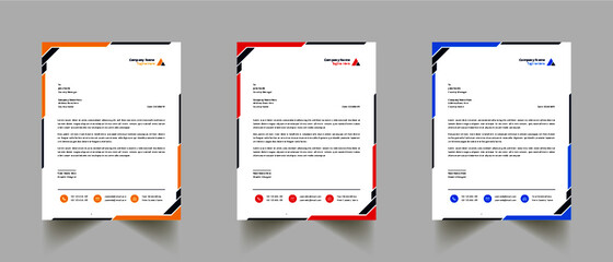 Modern And Clean Letterhead Design Template Business Style Professional Template Design Creative Business Letterhead Design Template for your business